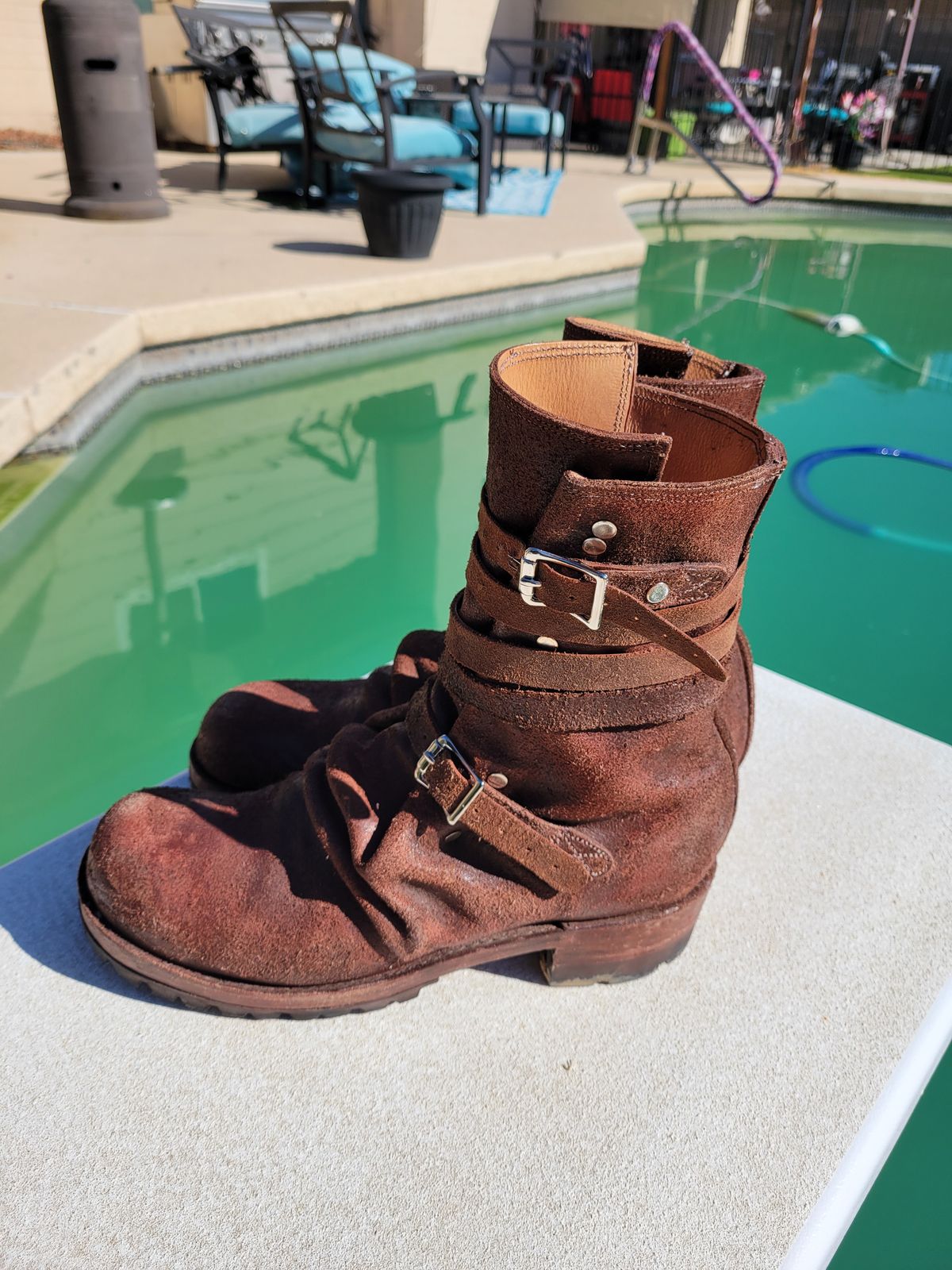 Photo by tekufu on November 6, 2024 of the Thomas Benjamin 008 in Hand-Dyed veg Tan Leather.