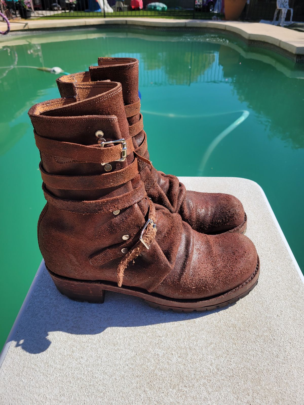 Photo by tekufu on November 6, 2024 of the Thomas Benjamin 008 in Hand-Dyed veg Tan Leather.