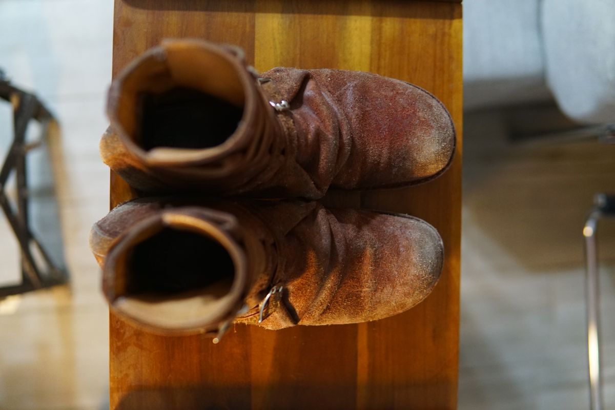 Photo by tekufu on January 6, 2025 of the Thomas Benjamin 008 in Hand-Dyed veg Tan Leather.
