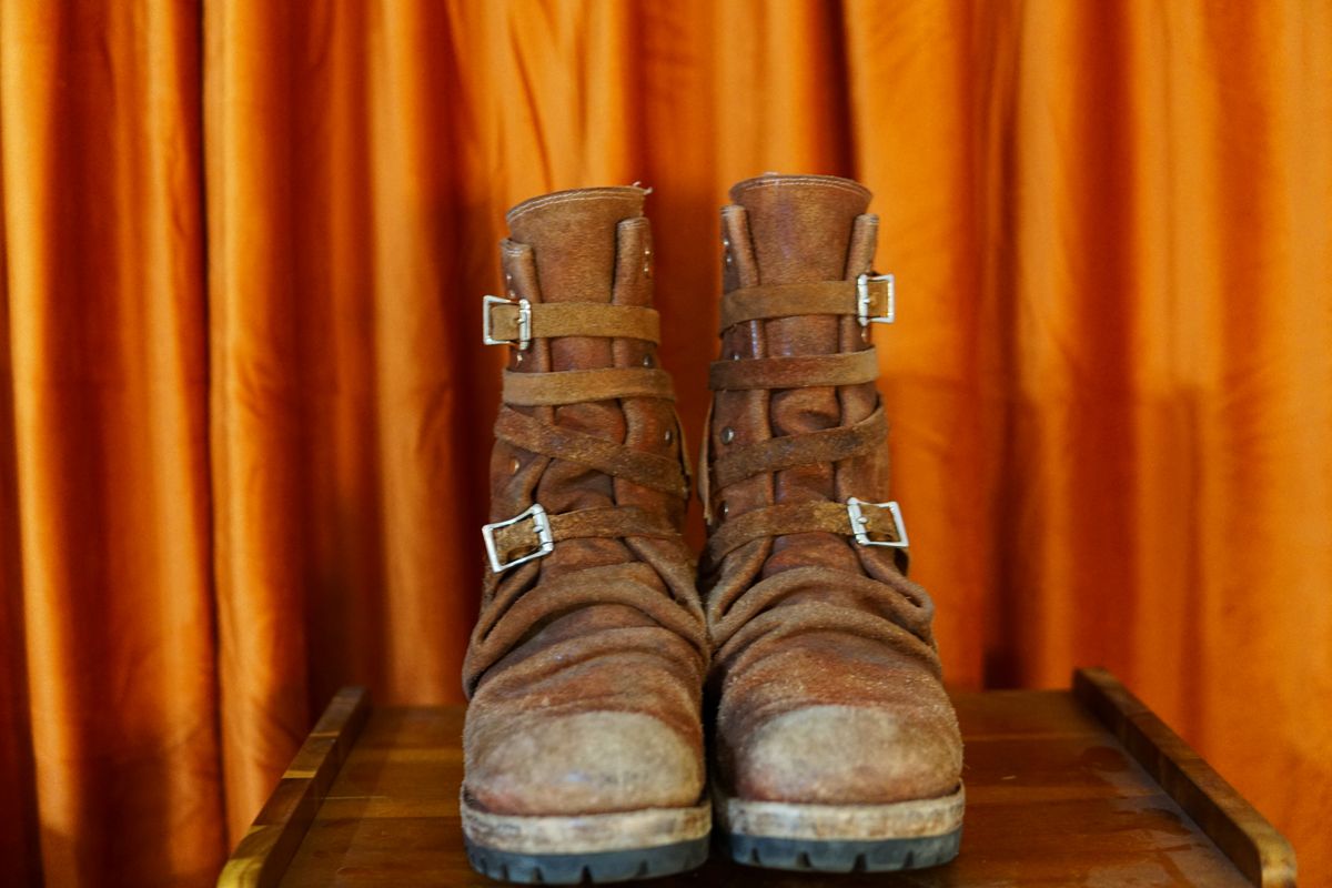 Photo by tekufu on February 5, 2025 of the Thomas Benjamin 008 in Hand-Dyed veg Tan Leather.