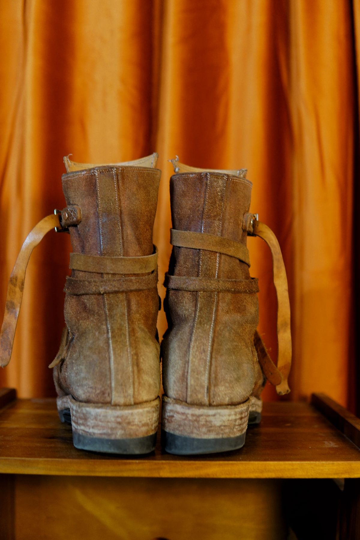 Photo by tekufu on April 2, 2025 of the Thomas Benjamin 008 in Hand-Dyed veg Tan Leather.