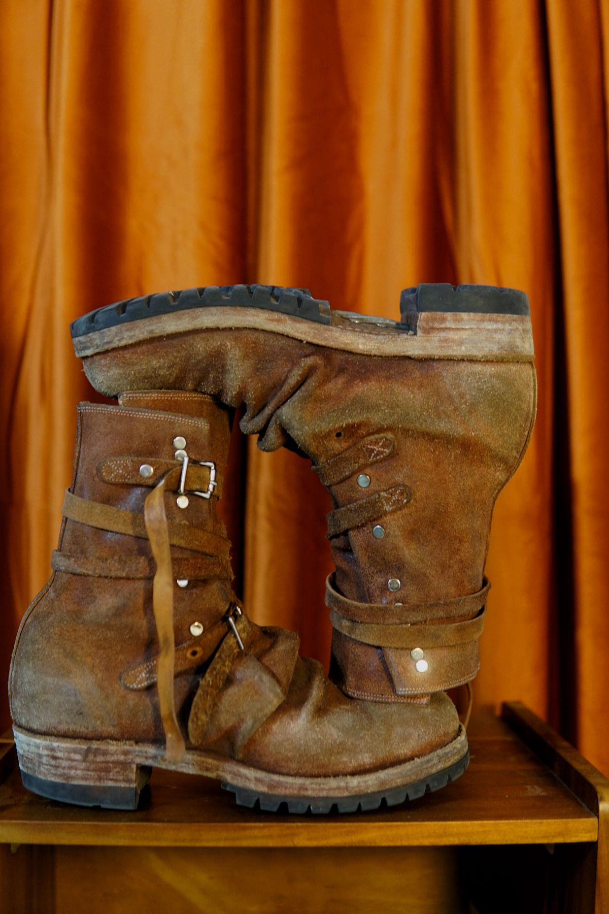 Photo by tekufu on April 2, 2025 of the Thomas Benjamin 008 in Hand-Dyed veg Tan Leather.