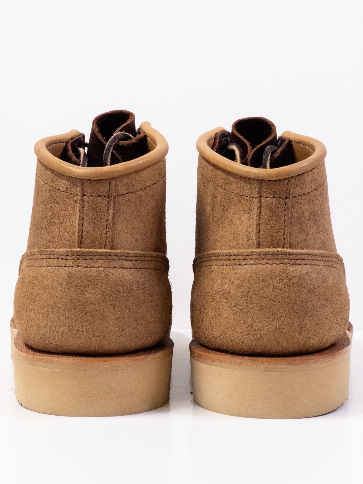 Photo by storybook.oak on October 1, 2023 of the Nicks Aldert Strider Moc Toe in Seidel 1964 Tan Roughout.