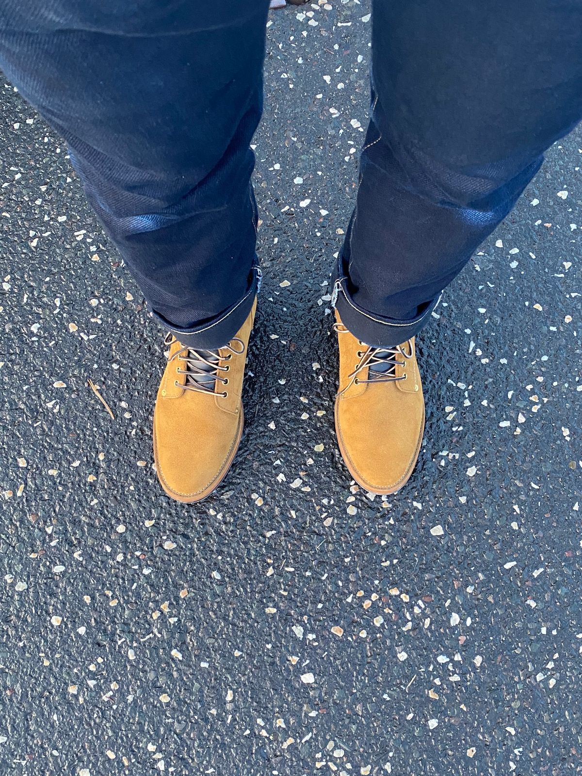 Photo by funkysolemedina on October 19, 2023 of the Santalum x PTC The Klondike Service Boot in S.B. Foot Black Klondike.