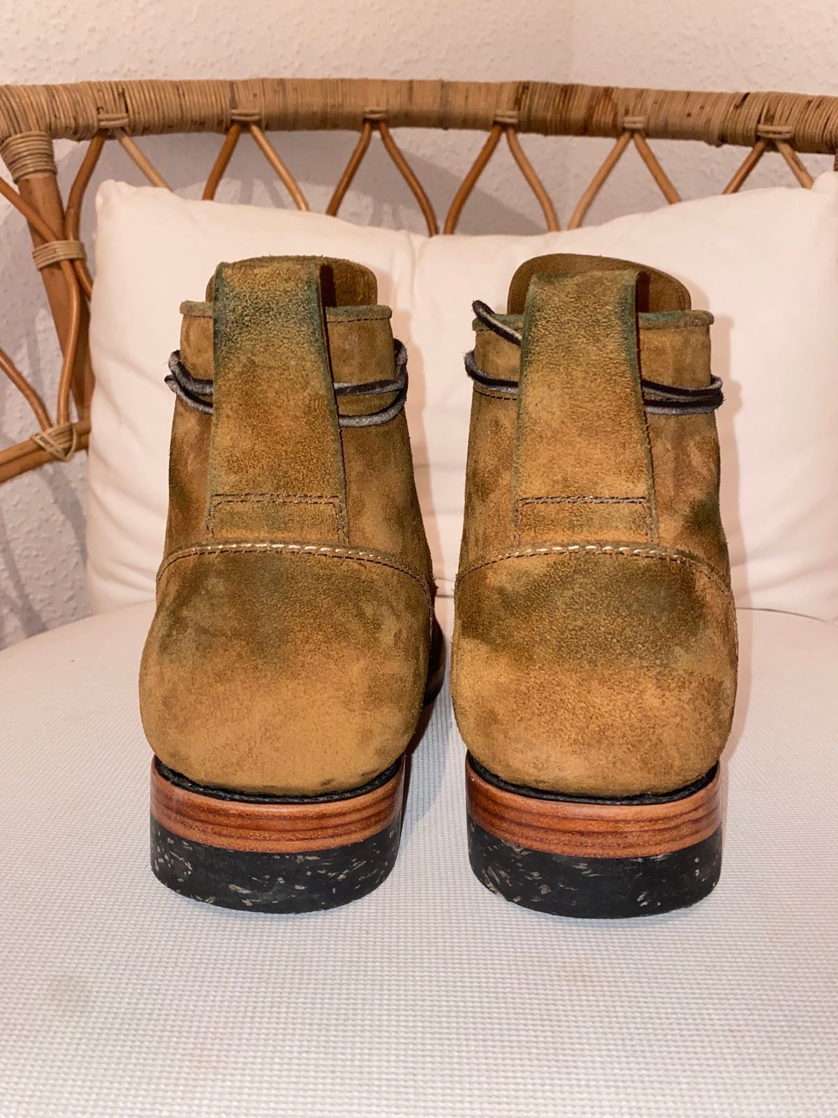 Photo by funkysolemedina on November 6, 2023 of the Santalum x PTC The Klondike Service Boot in S.B. Foot Black Klondike.
