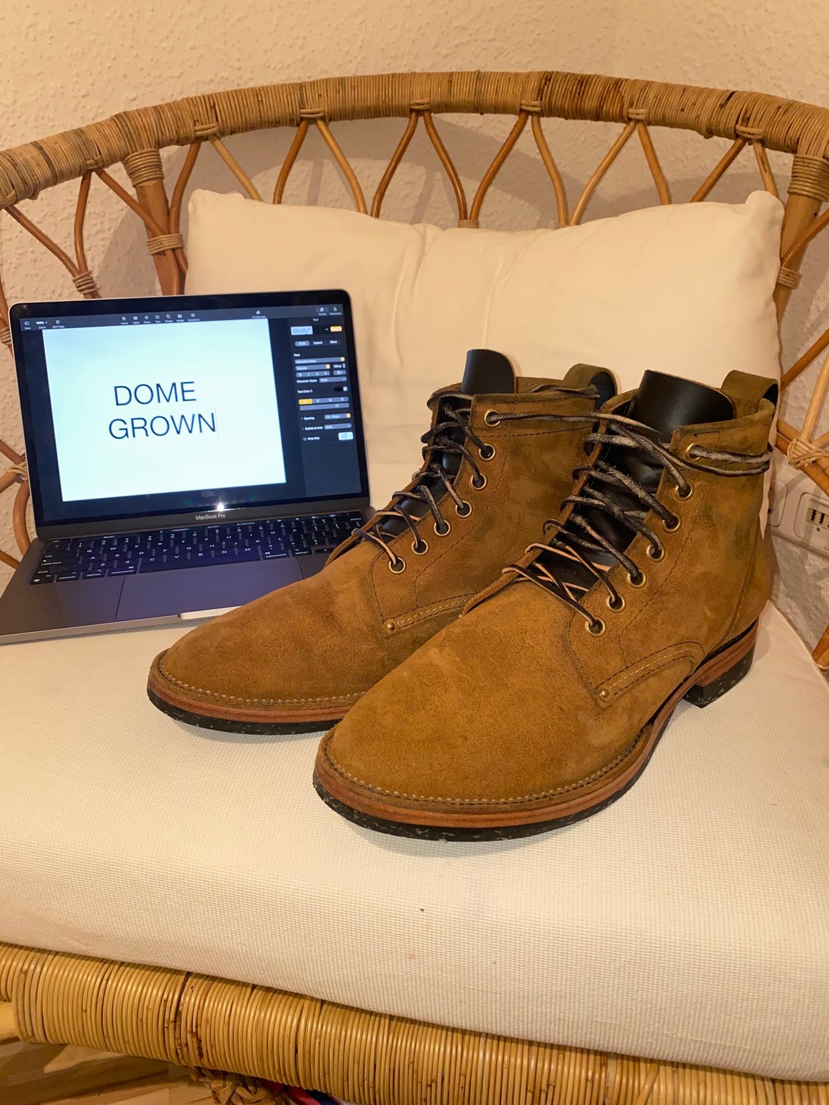 Photo by funkysolemedina on November 6, 2023 of the Santalum x PTC The Klondike Service Boot in S.B. Foot Black Klondike.