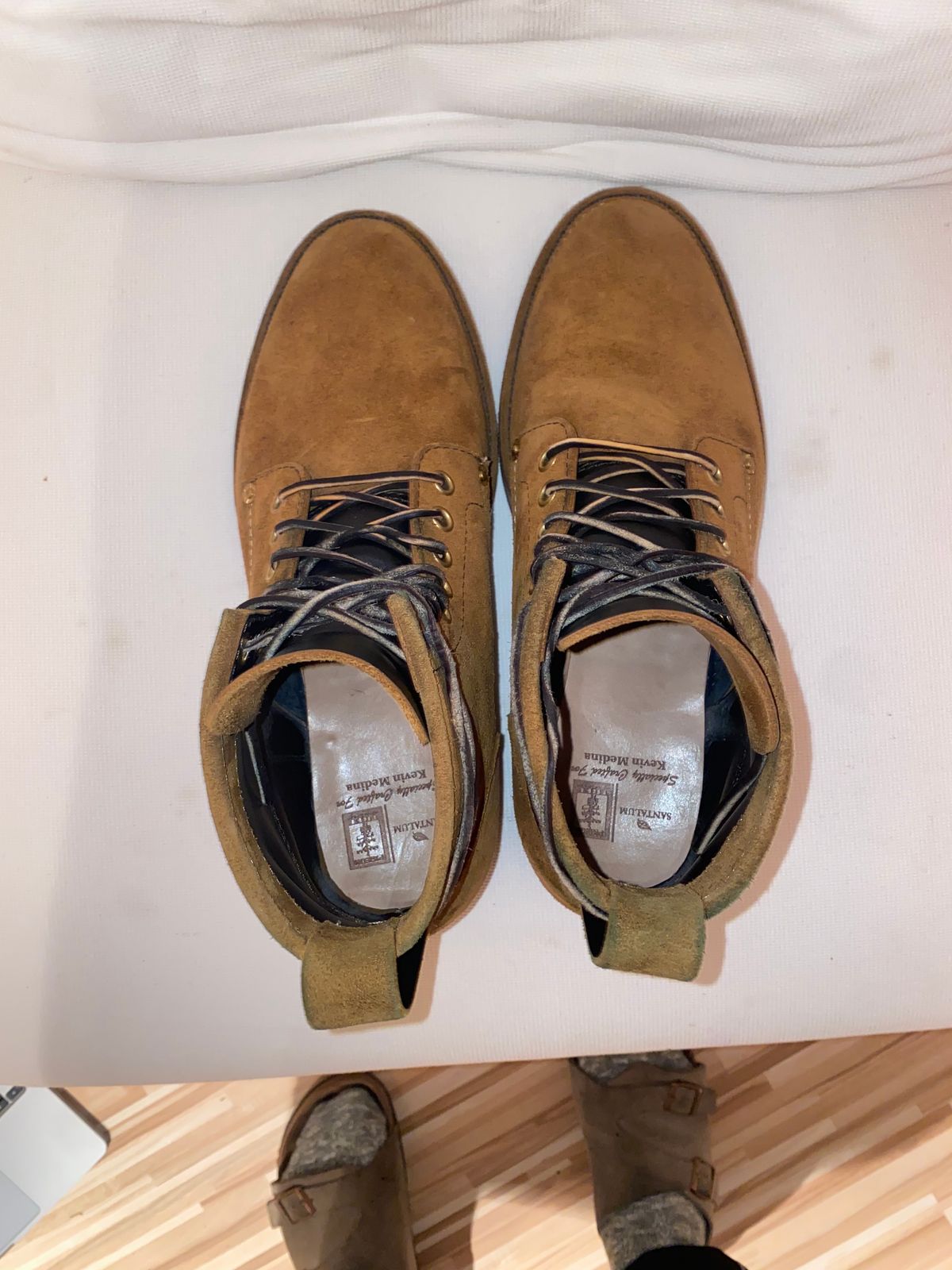 Photo by funkysolemedina on November 6, 2023 of the Santalum x PTC The Klondike Service Boot in S.B. Foot Black Klondike.