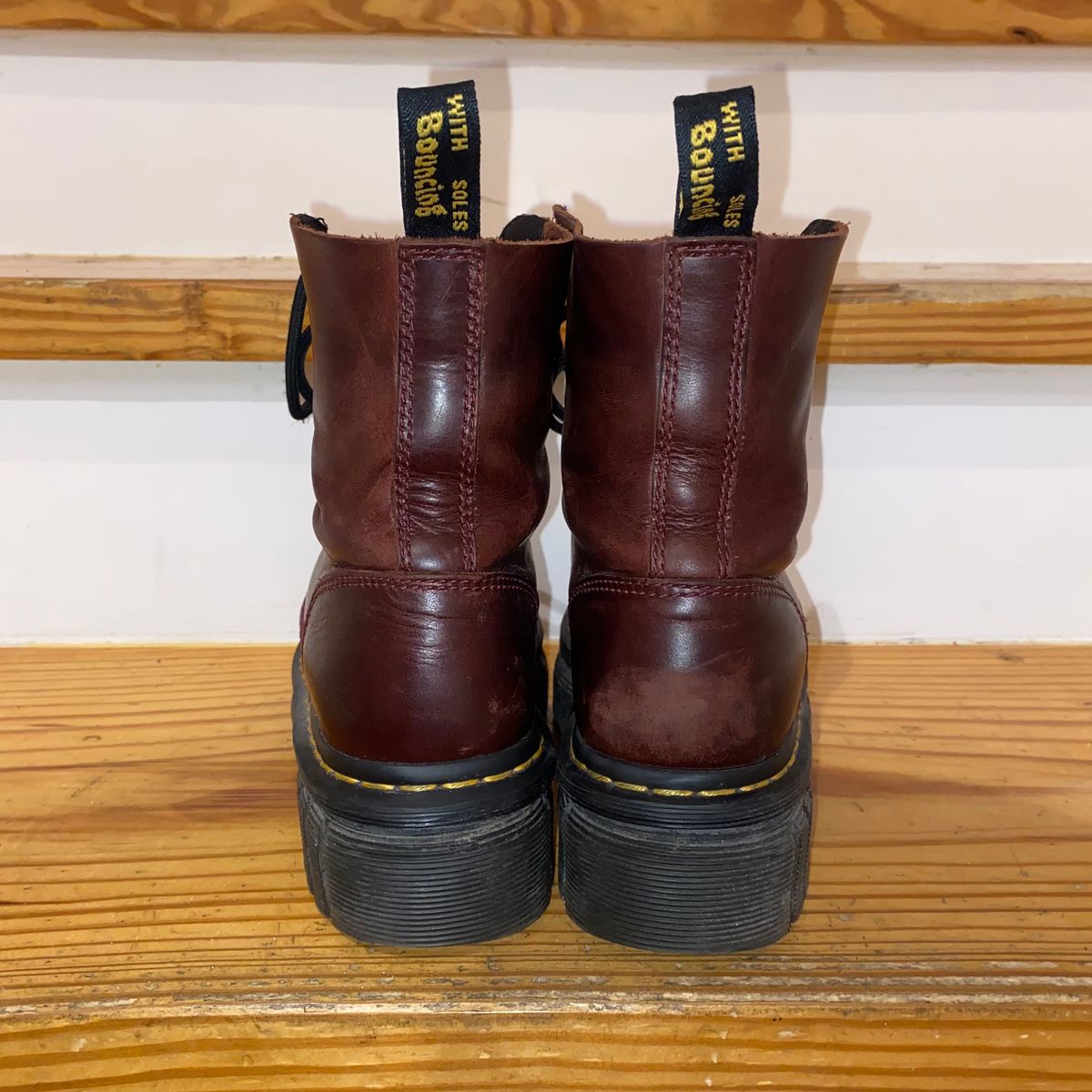 Photo by sangkirsten on February 6, 2023 of the Dr. Martens Unlisted Model in Unlisted Leather.