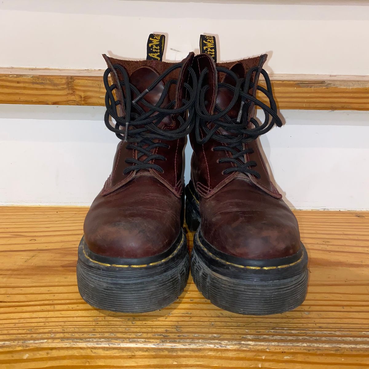 Photo by sangkirsten on February 6, 2023 of the Dr. Martens Unlisted Model in Unlisted Leather.