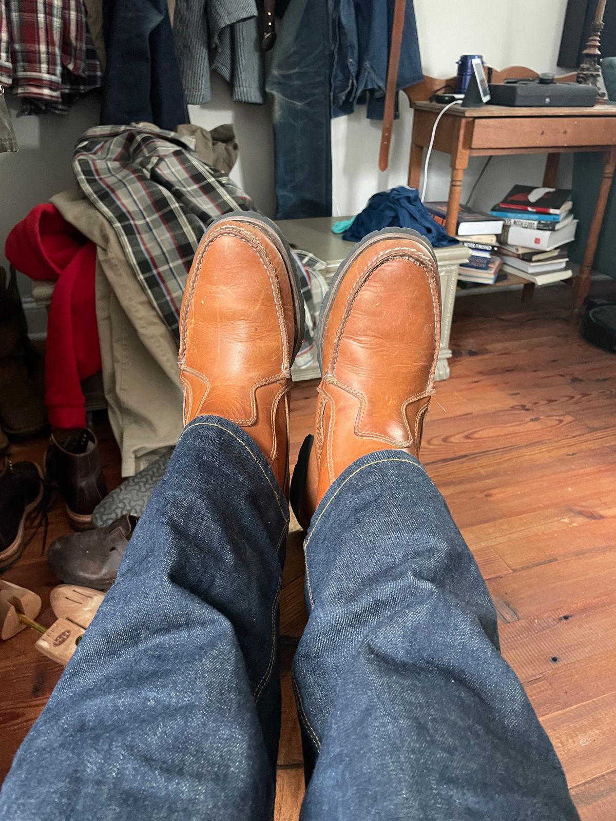 Photo by greenhead on January 4, 2024 of the Quoddy Pull On Boot in Horween Whiskey Cavalier.