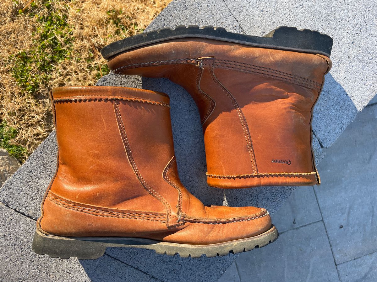 Photo by greenhead on February 5, 2024 of the Quoddy Pull On Boot in Horween Whiskey Cavalier.