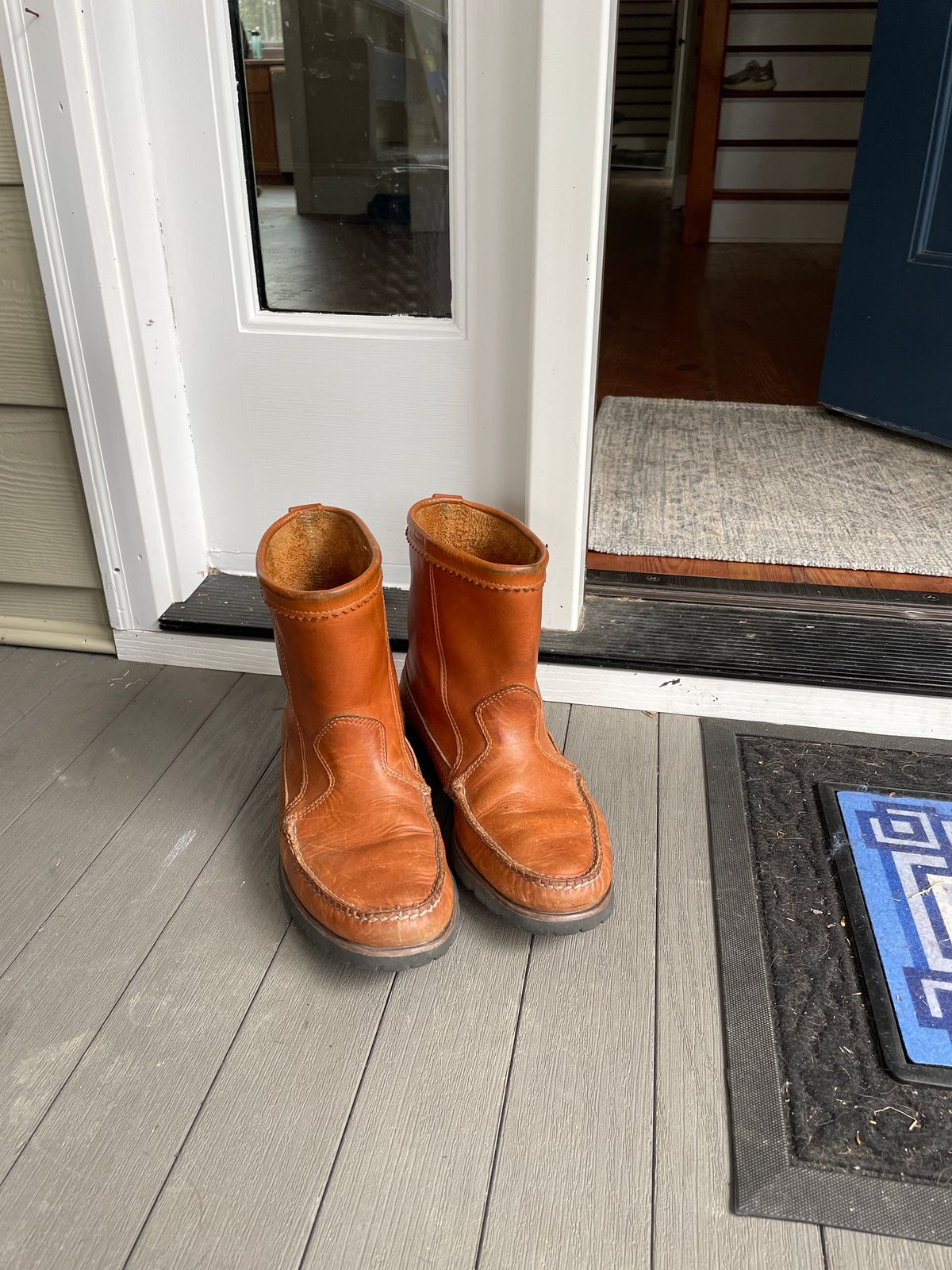 Photo by greenhead on April 2, 2024 of the Quoddy Pull On Boot in Horween Whiskey Cavalier.