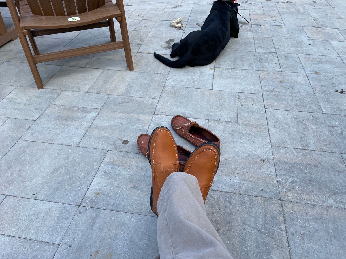 Photo by greenhead on October 3, 2023 of the Quoddy Pull On Boot in Horween Whiskey Cavalier.