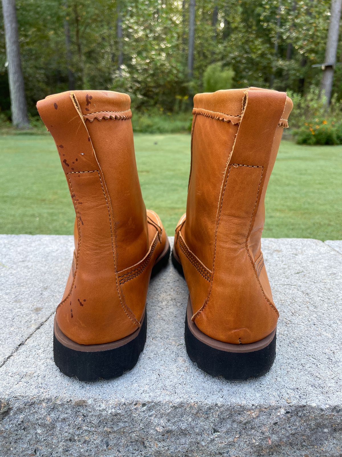 Photo by greenhead on October 3, 2023 of the Quoddy Pull On Boot in Horween Whiskey Cavalier.