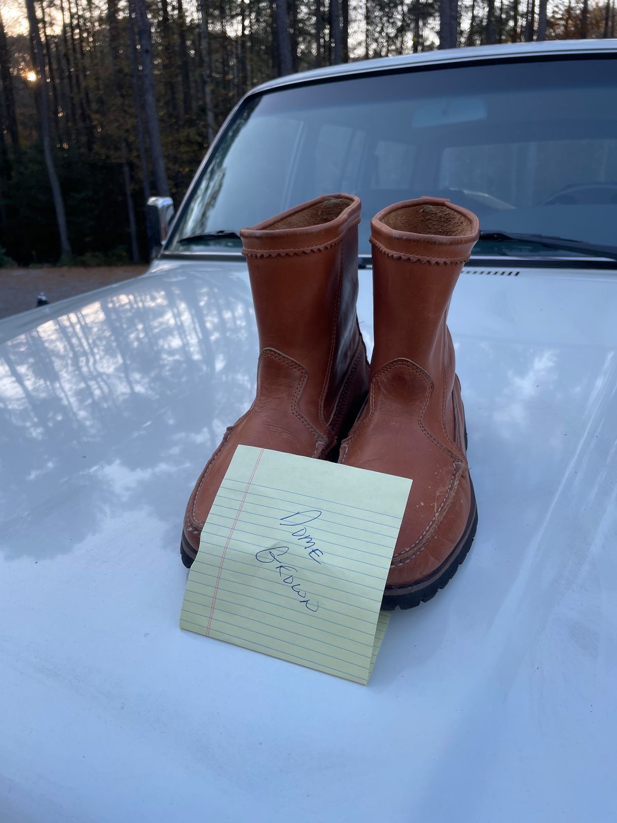 Photo by greenhead on November 5, 2023 of the Quoddy Pull On Boot in Horween Whiskey Cavalier.