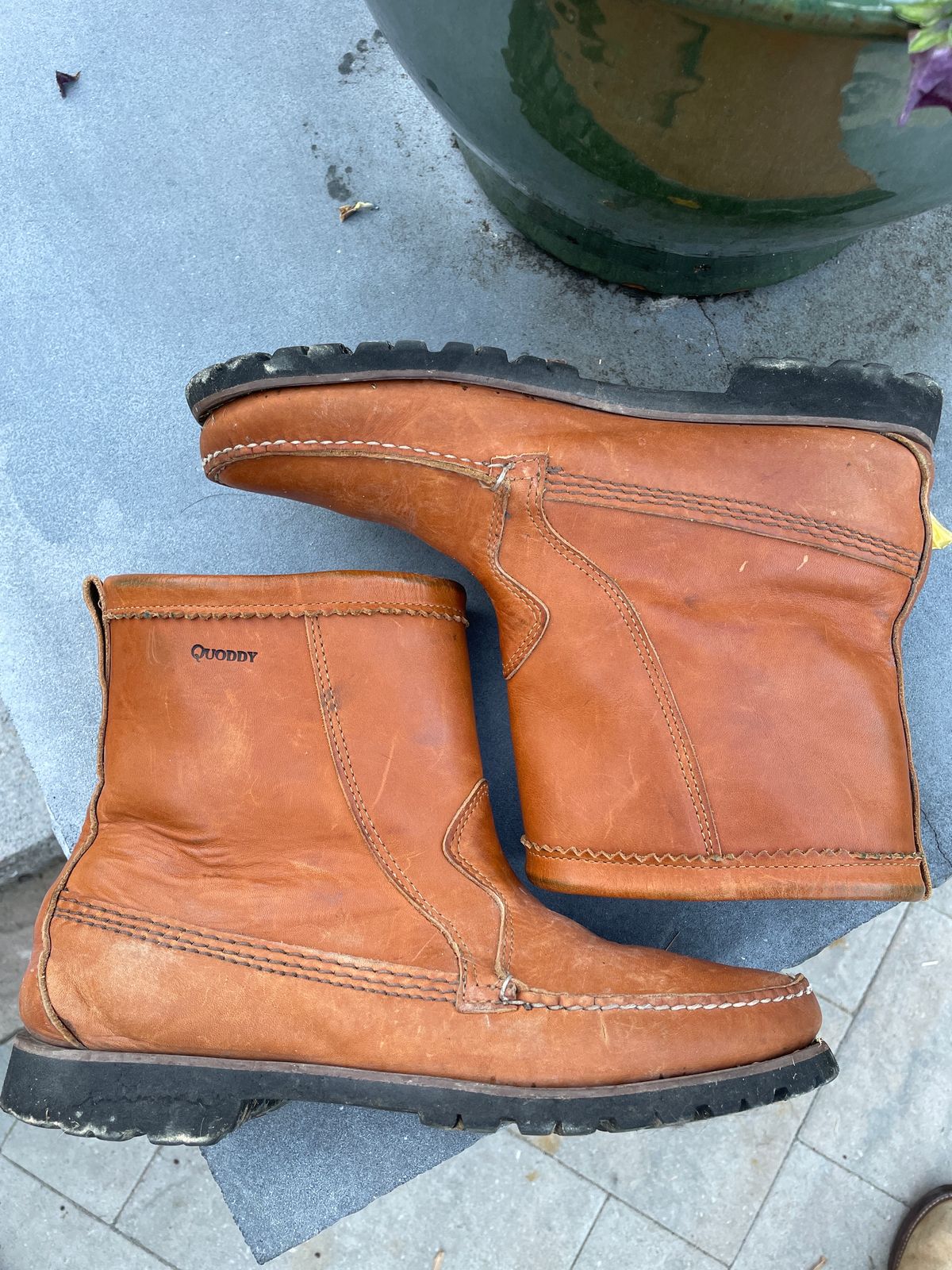 Photo by greenhead on December 5, 2023 of the Quoddy Pull On Boot in Horween Whiskey Cavalier.