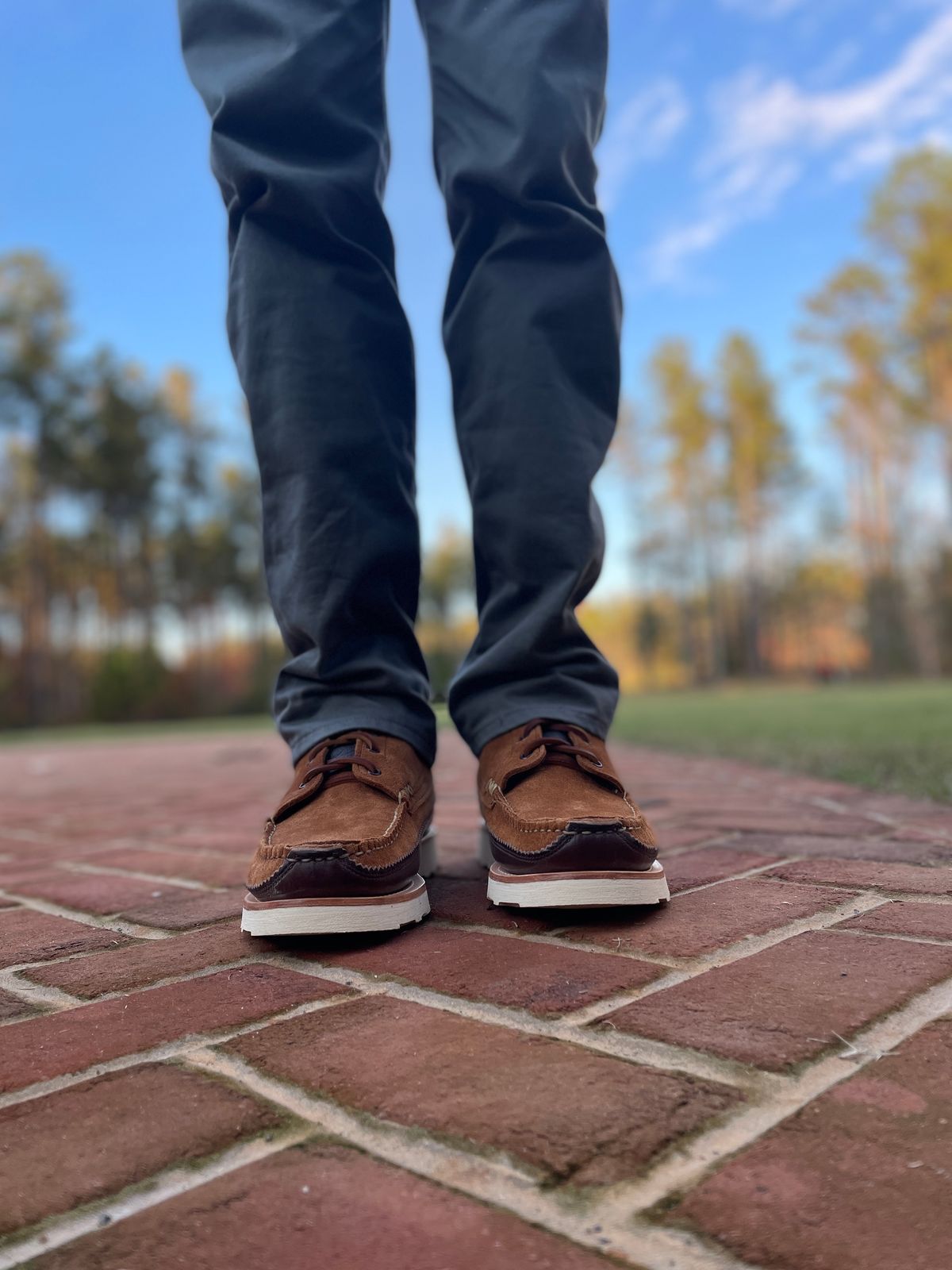 Photo by greenhead on November 1, 2022 of the Yuketen Maine Guide 6 Eye DB Boots in Horween Brown Chromexcel.