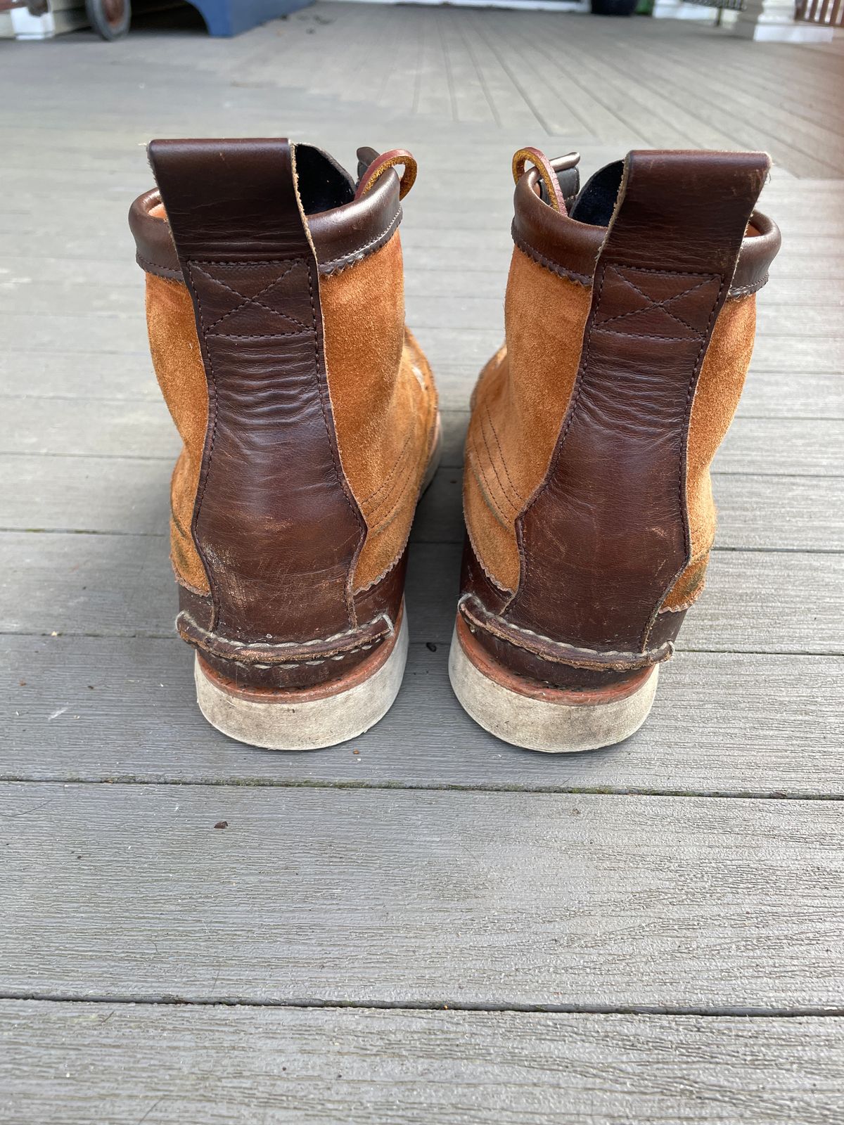 Photo by greenhead on December 4, 2022 of the Yuketen Maine Guide 6 Eye DB Boots in Horween Brown Chromexcel.