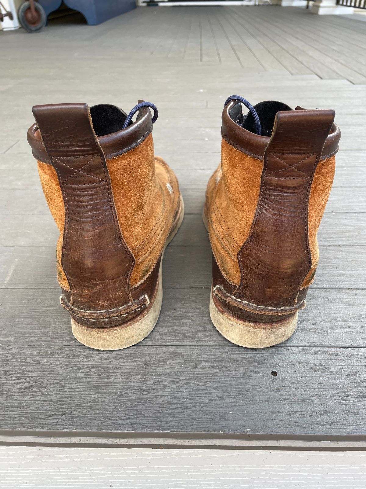 Photo by greenhead on February 3, 2023 of the Yuketen Maine Guide 6 Eye DB Boots in Horween Brown Chromexcel.