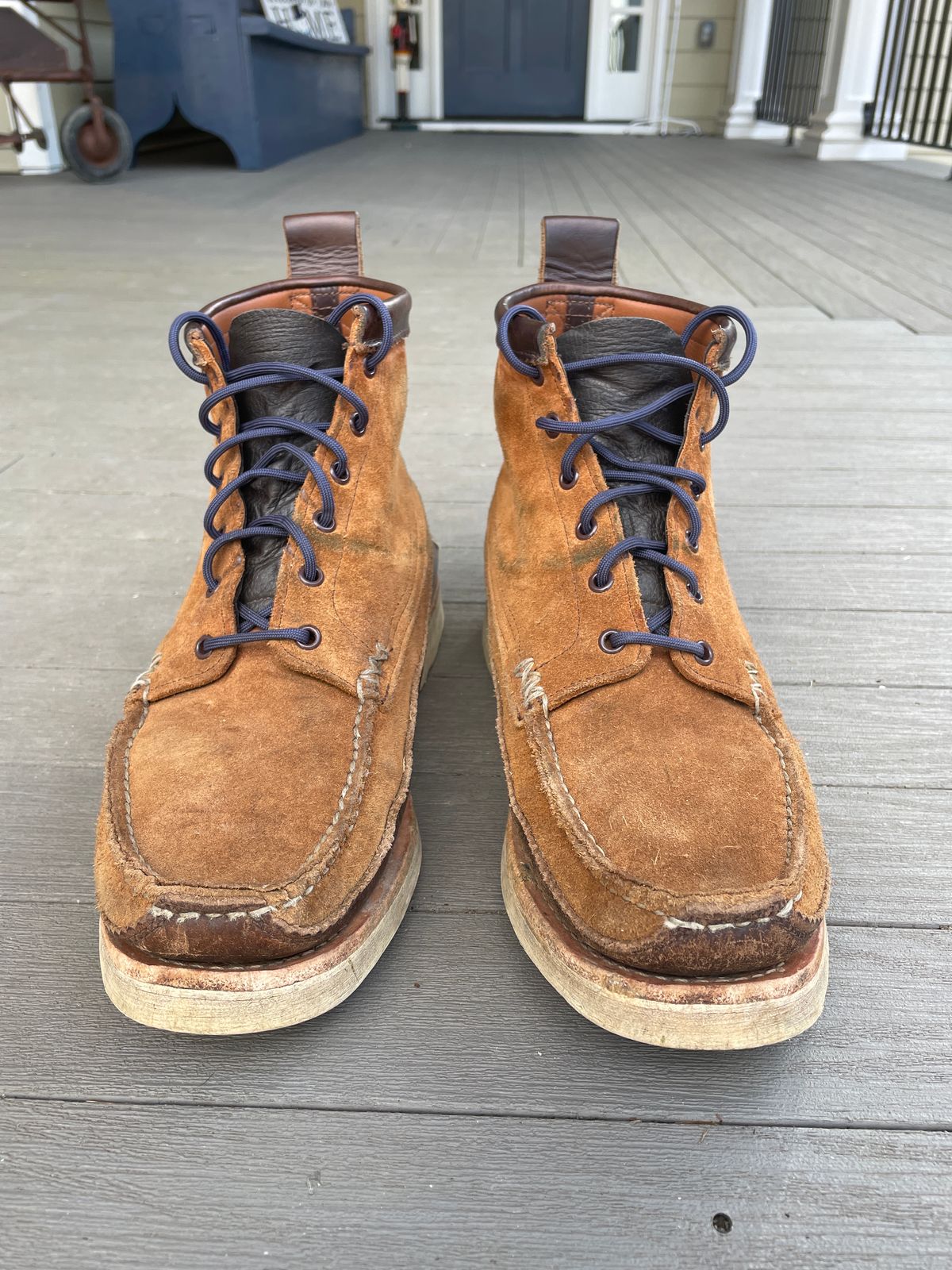 Photo by greenhead on February 3, 2023 of the Yuketen Maine Guide 6 Eye DB Boots in Horween Brown Chromexcel.