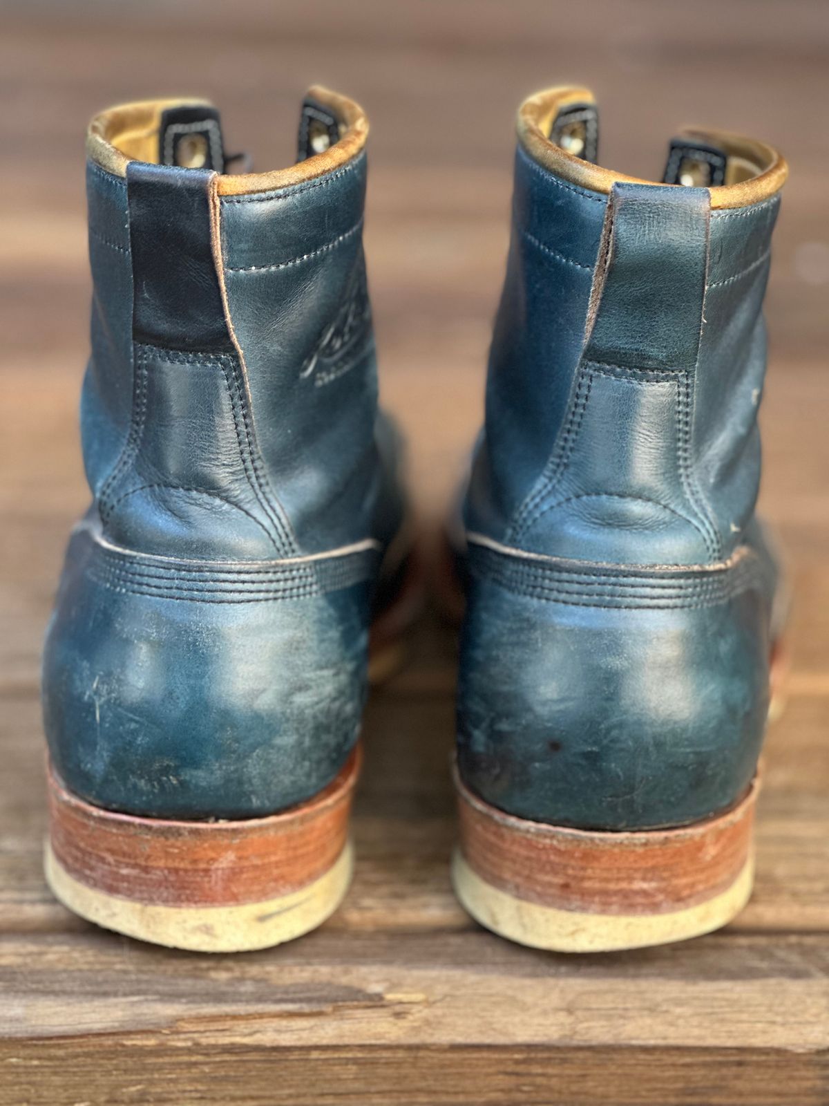 Photo by lee.goodson on January 27, 2026 of the Role Club Lace to Toe in Horween Navy Chromexcel.