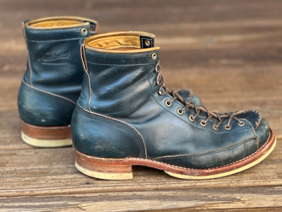 Photo by lee.goodson on January 27, 2026 of the Role Club Lace to Toe in Horween Navy Chromexcel.