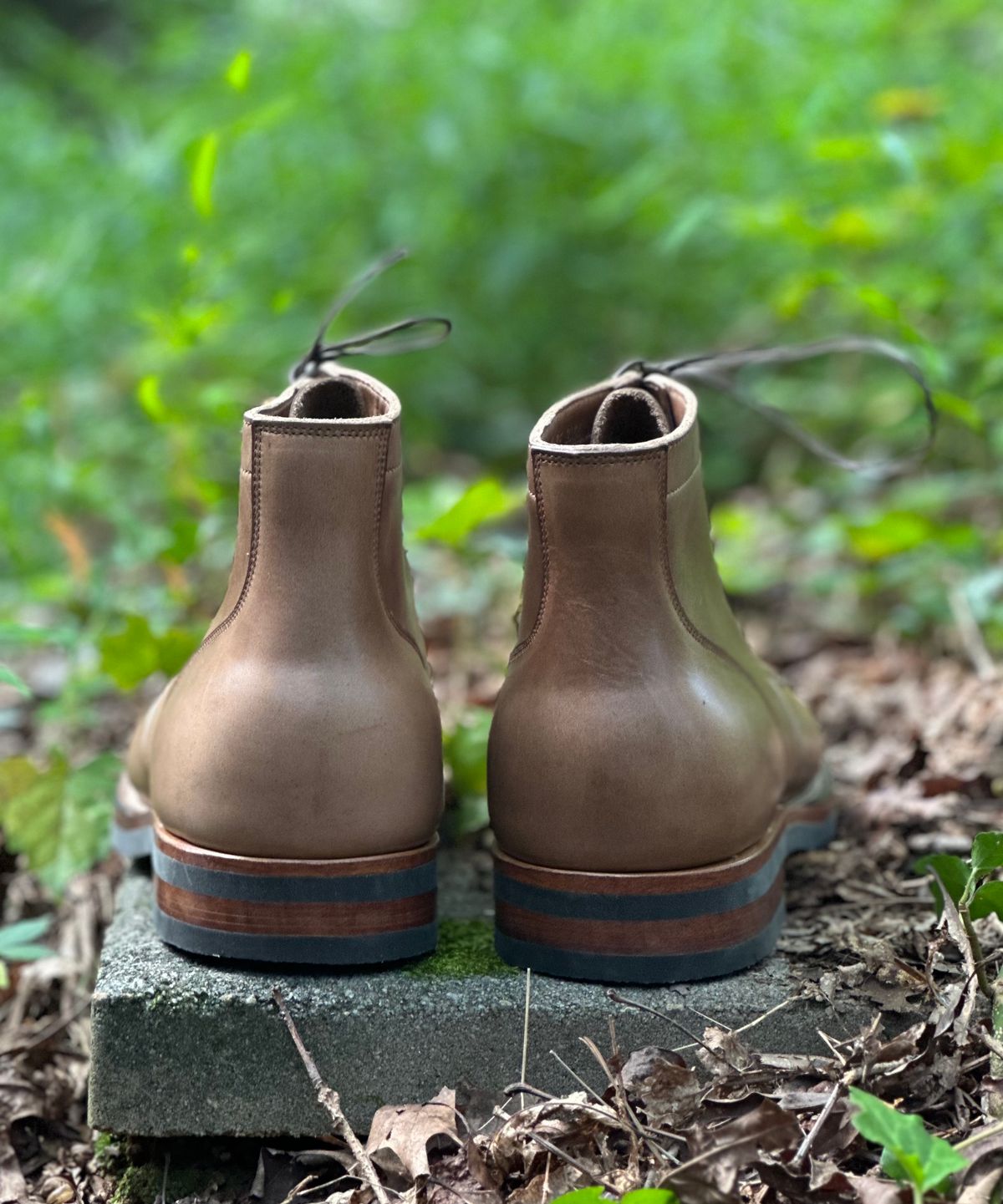 Photo by lee.goodson on October 1, 2023 of the Viberg Service Boot in Horween Natural Chromexcel.