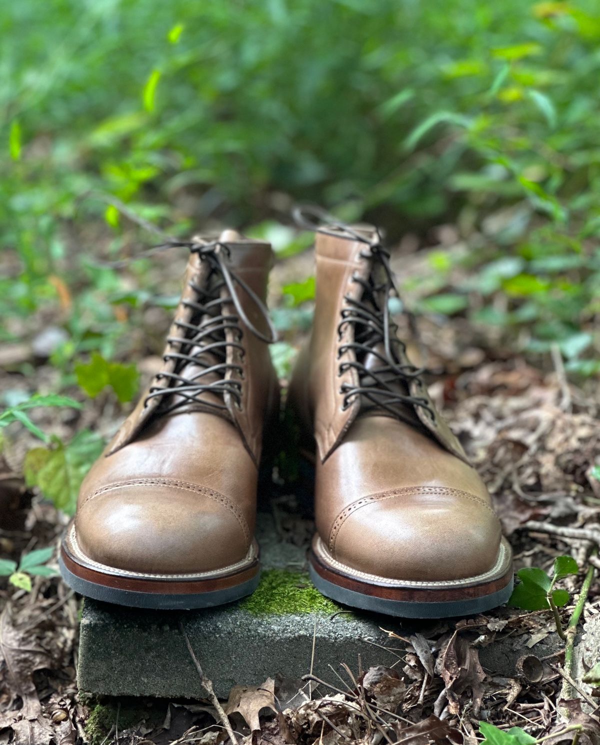 Photo by lee.goodson on October 1, 2023 of the Viberg Service Boot in Horween Natural Chromexcel.
