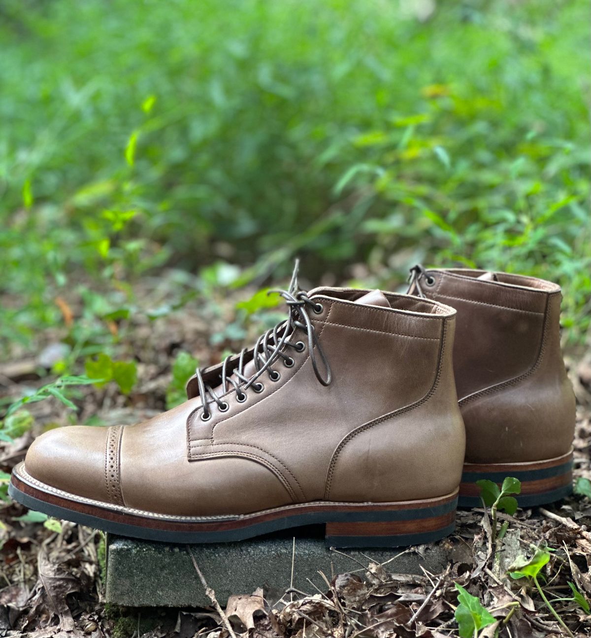 Photo by lee.goodson on October 1, 2023 of the Viberg Service Boot in Horween Natural Chromexcel.