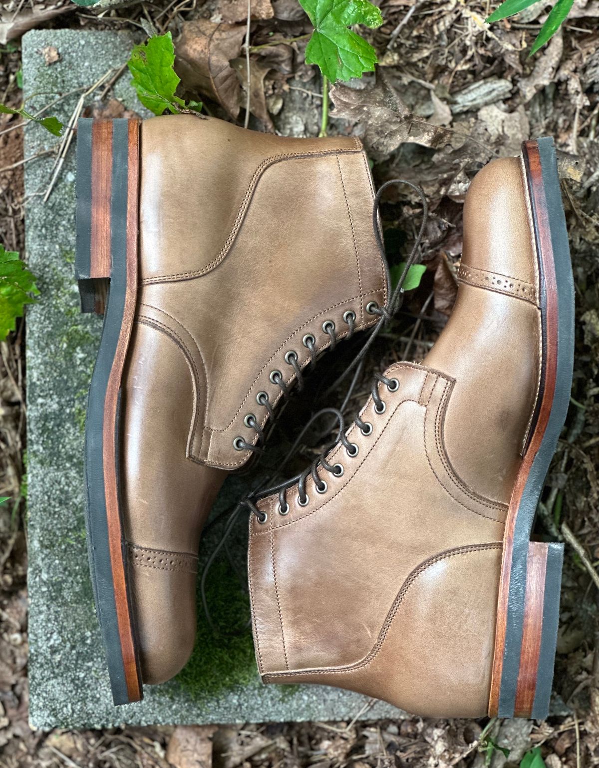Photo by lee.goodson on October 1, 2023 of the Viberg Service Boot in Horween Natural Chromexcel.