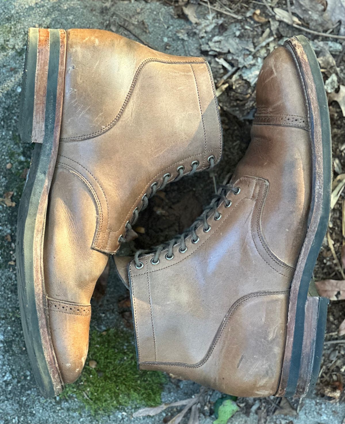 Photo by lee.goodson on November 4, 2023 of the Viberg Service Boot in Horween Natural Chromexcel.
