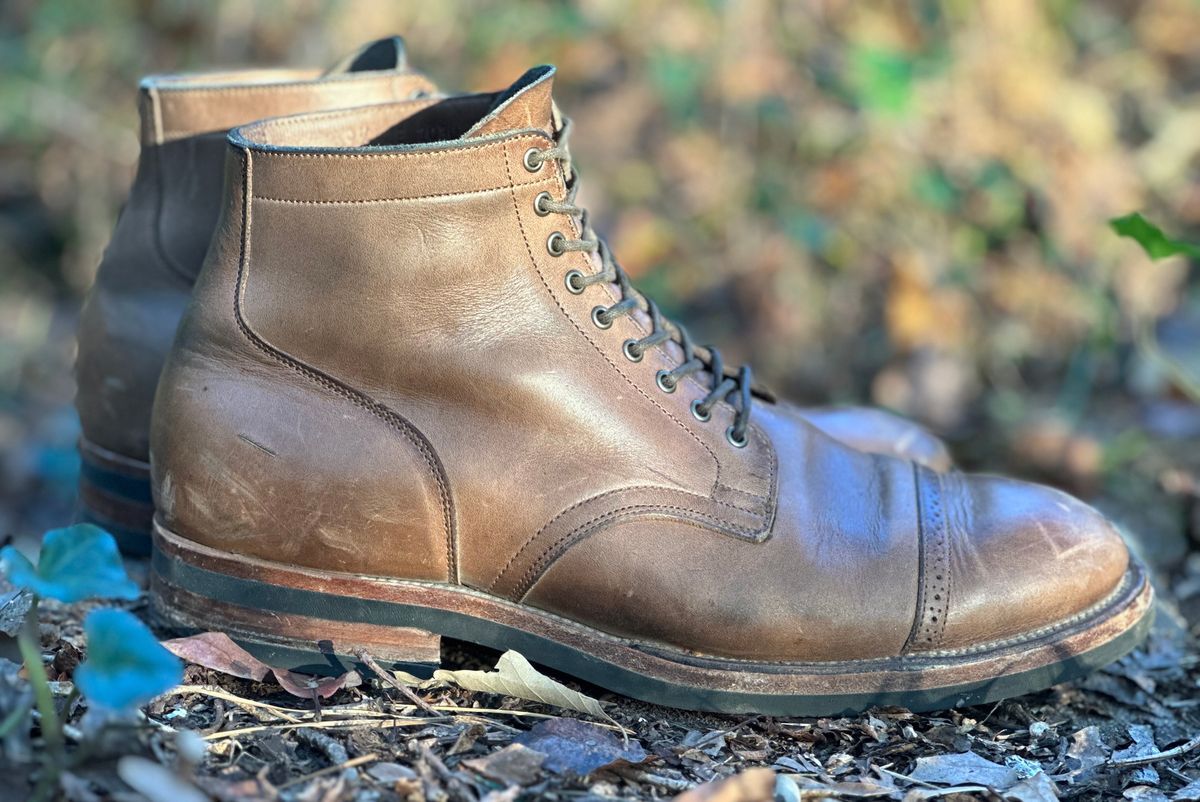 Photo by lee.goodson on November 4, 2023 of the Viberg Service Boot in Horween Natural Chromexcel.