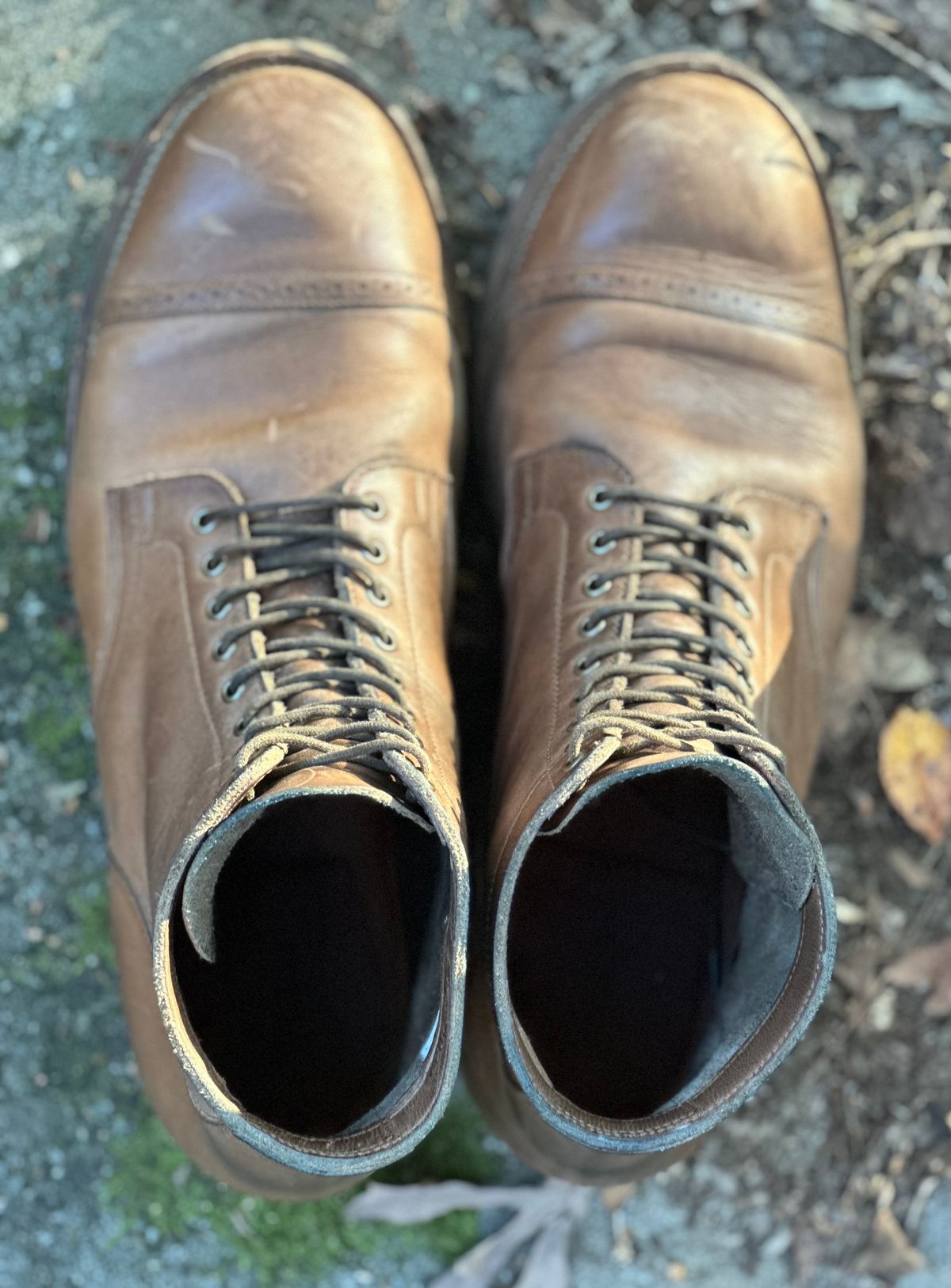 Photo by lee.goodson on November 4, 2023 of the Viberg Service Boot in Horween Natural Chromexcel.