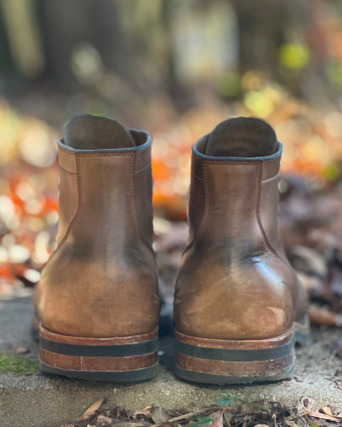 Photo by lee.goodson on December 2, 2023 of the Viberg Service Boot in Horween Natural Chromexcel.