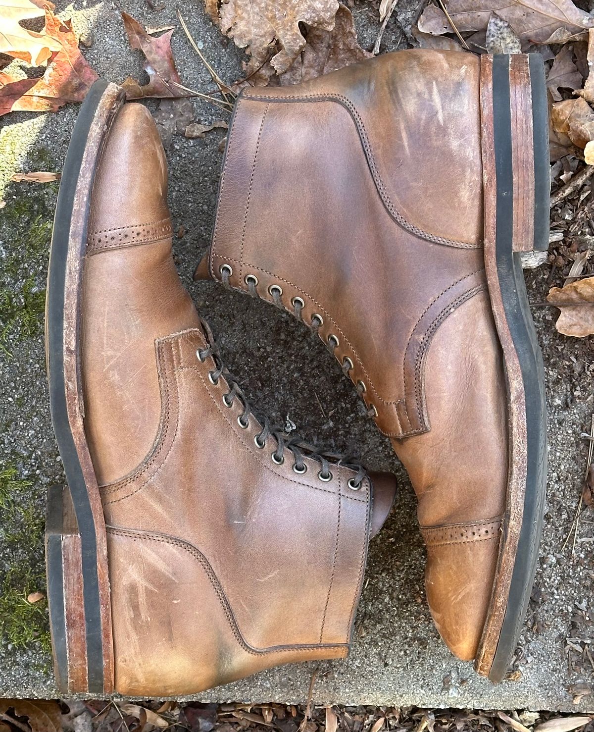 Photo by lee.goodson on December 2, 2023 of the Viberg Service Boot in Horween Natural Chromexcel.