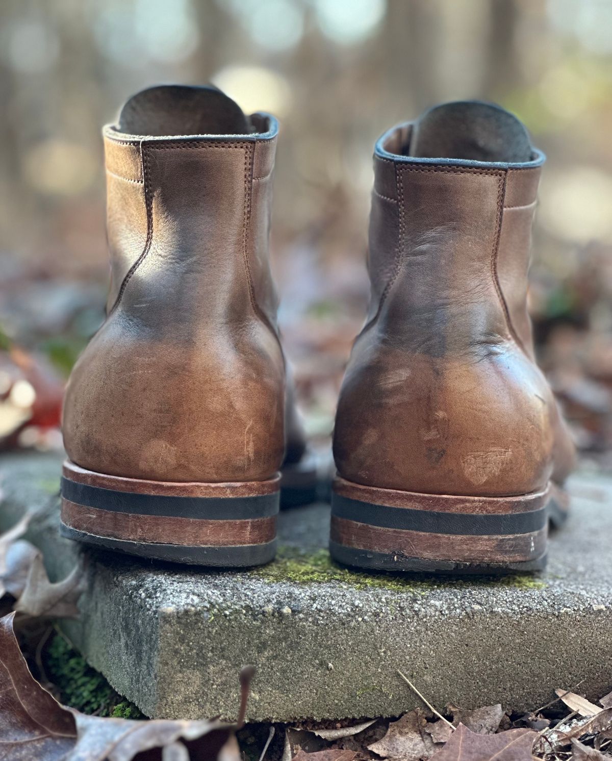 Photo by lee.goodson on January 1, 2024 of the Viberg Service Boot in Horween Natural Chromexcel.
