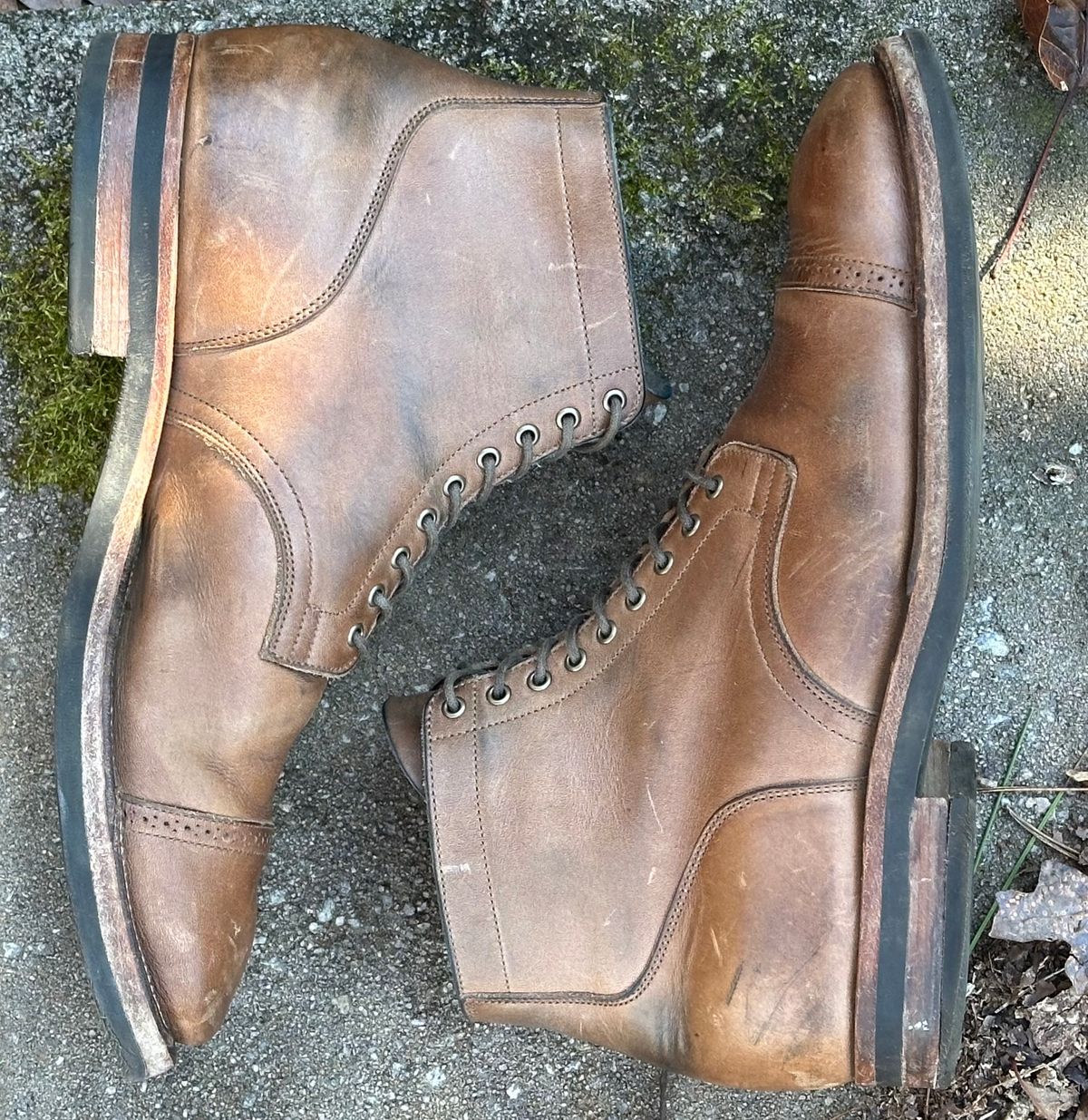 Photo by lee.goodson on January 1, 2024 of the Viberg Service Boot in Horween Natural Chromexcel.