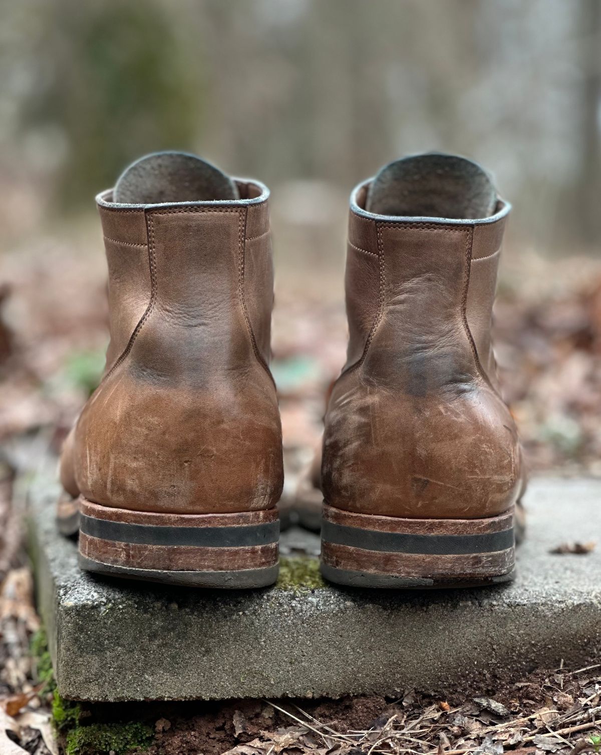 Photo by lee.goodson on February 4, 2024 of the Viberg Service Boot in Horween Natural Chromexcel.