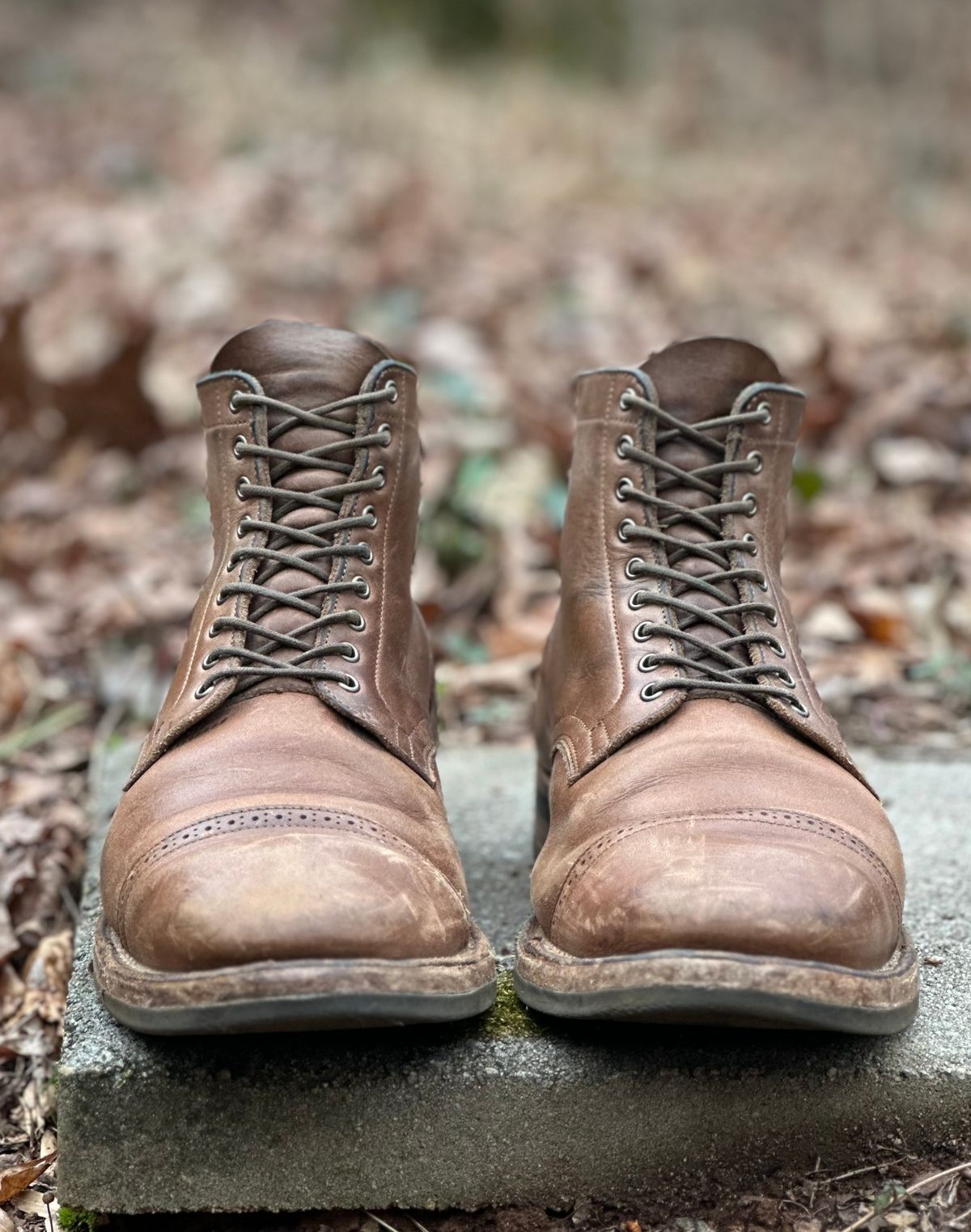 Photo by lee.goodson on February 4, 2024 of the Viberg Service Boot in Horween Natural Chromexcel.