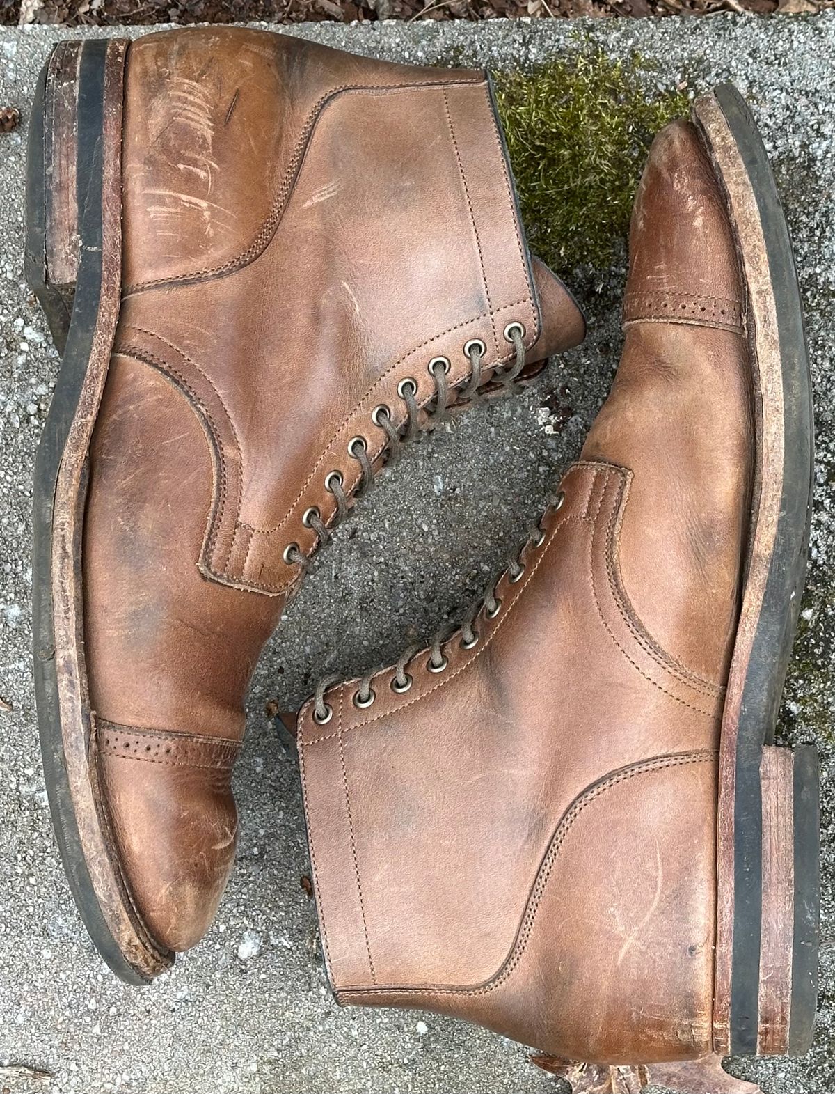 Photo by lee.goodson on February 4, 2024 of the Viberg Service Boot in Horween Natural Chromexcel.