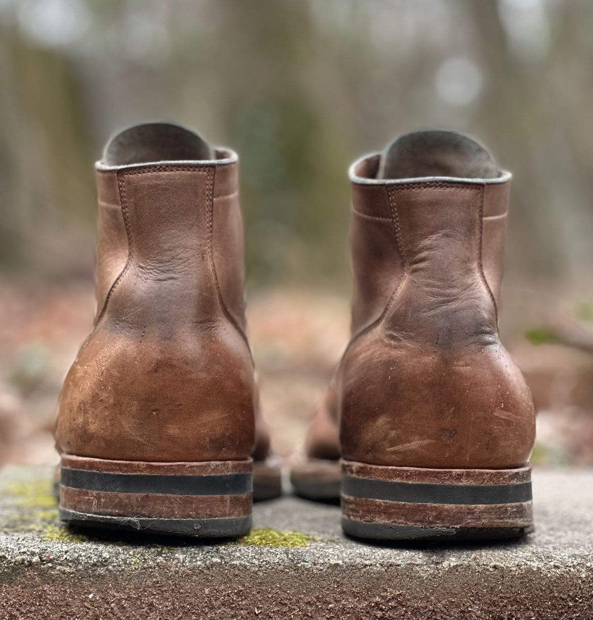 Photo by lee.goodson on March 2, 2024 of the Viberg Service Boot in Horween Natural Chromexcel.