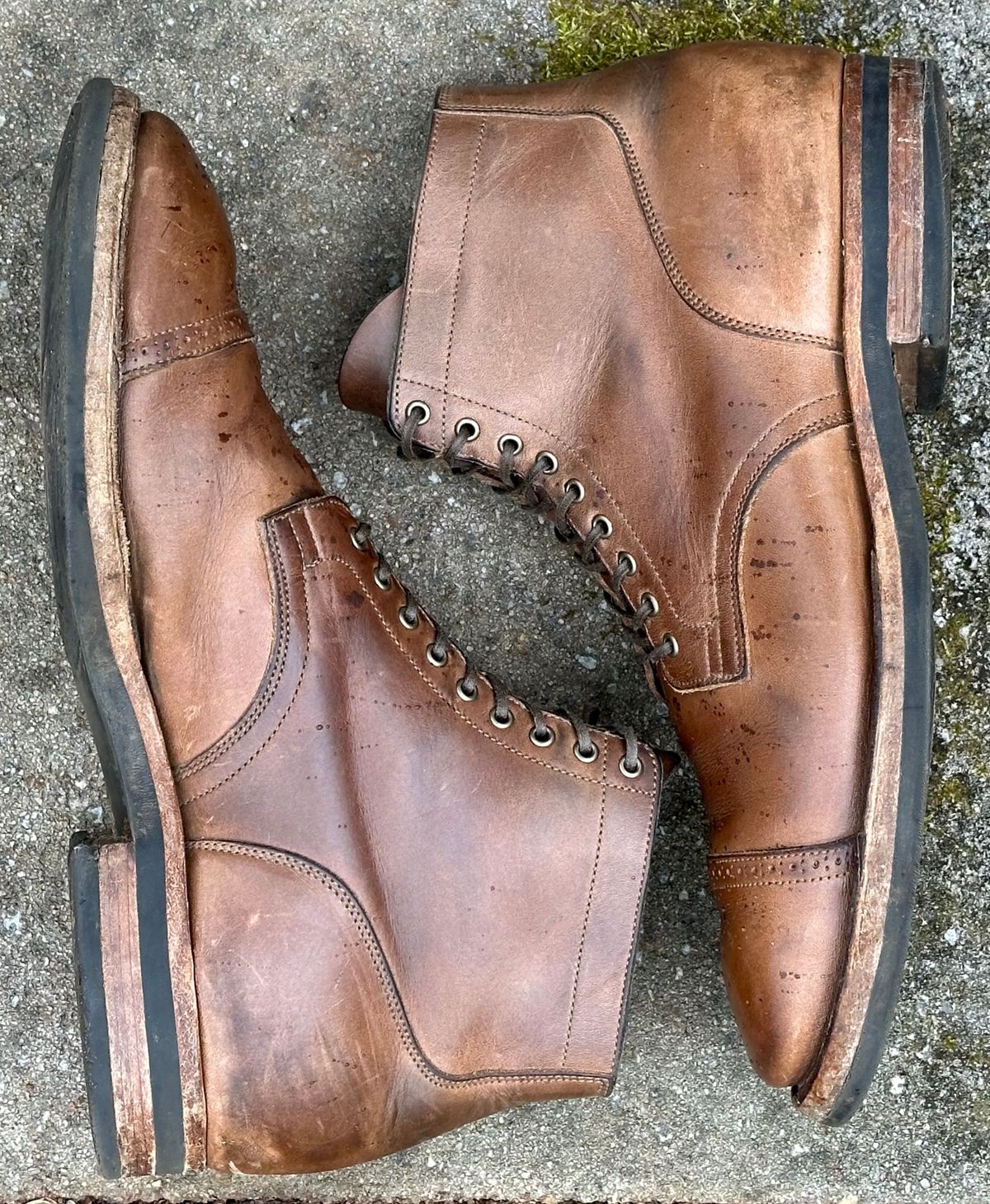 Photo by lee.goodson on March 2, 2024 of the Viberg Service Boot in Horween Natural Chromexcel.