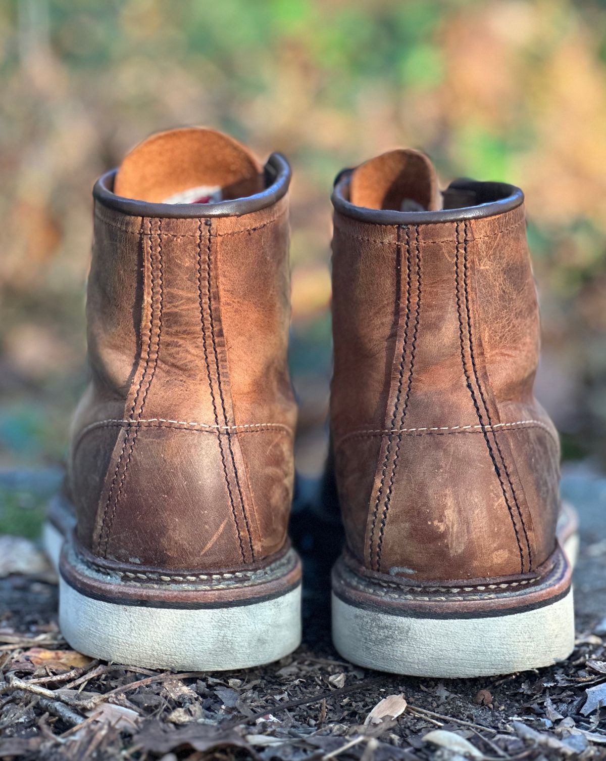Photo by lee.goodson on November 4, 2023 of the Red Wing 6-Inch Classic Moc in S.B. Foot Copper Rough and Tough.