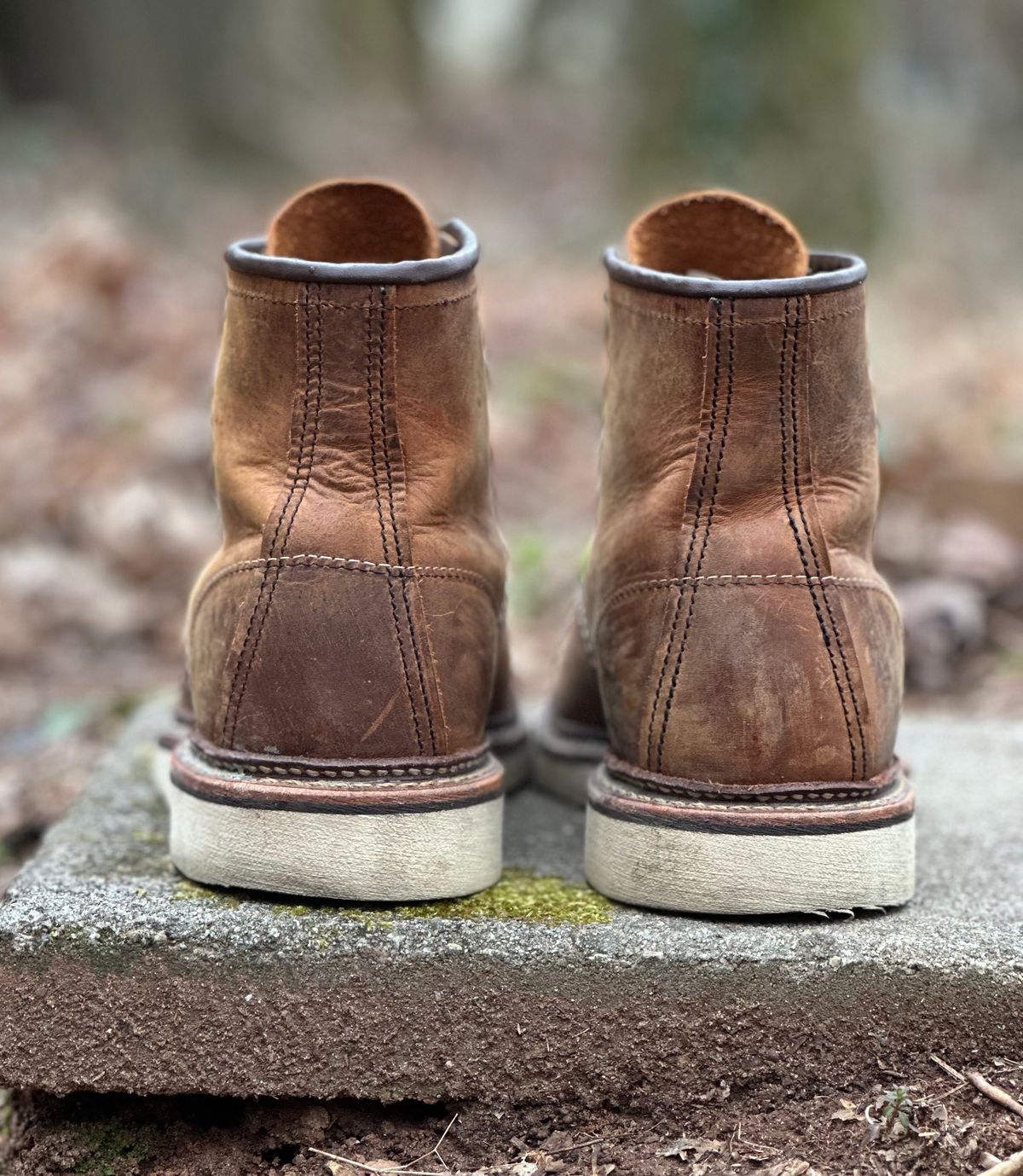 Photo by lee.goodson on March 2, 2024 of the Red Wing 6-Inch Classic Moc in S.B. Foot Copper Rough and Tough.