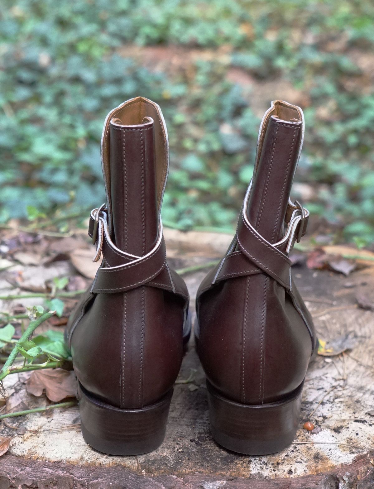 Photo by lee.goodson on October 1, 2022 of the Clinch Jodhpur Boots in Brown French Calfskin.