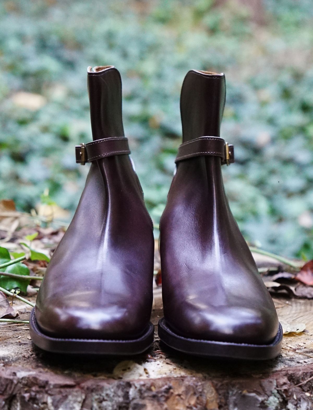 Photo by lee.goodson on October 1, 2022 of the Clinch Jodhpur Boots in Brown French Calfskin.