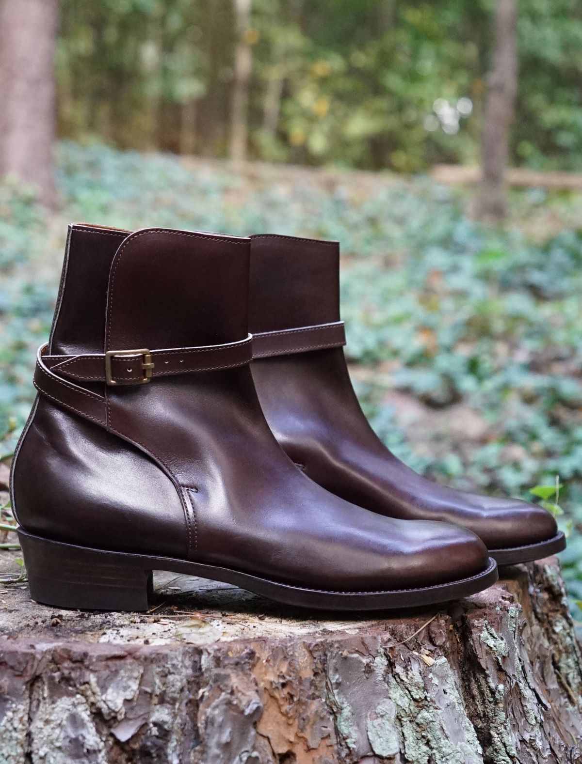 Photo by lee.goodson on October 1, 2022 of the Clinch Jodhpur Boots in Brown French Calfskin.