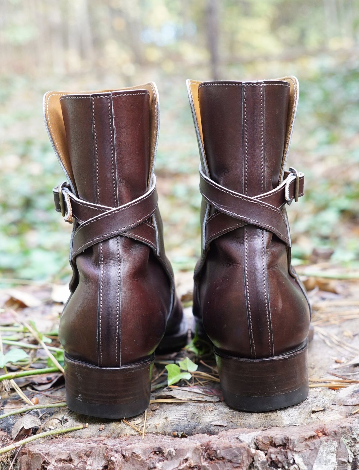 Photo by lee.goodson on November 3, 2022 of the Clinch Jodhpur Boots in Brown French Calfskin.