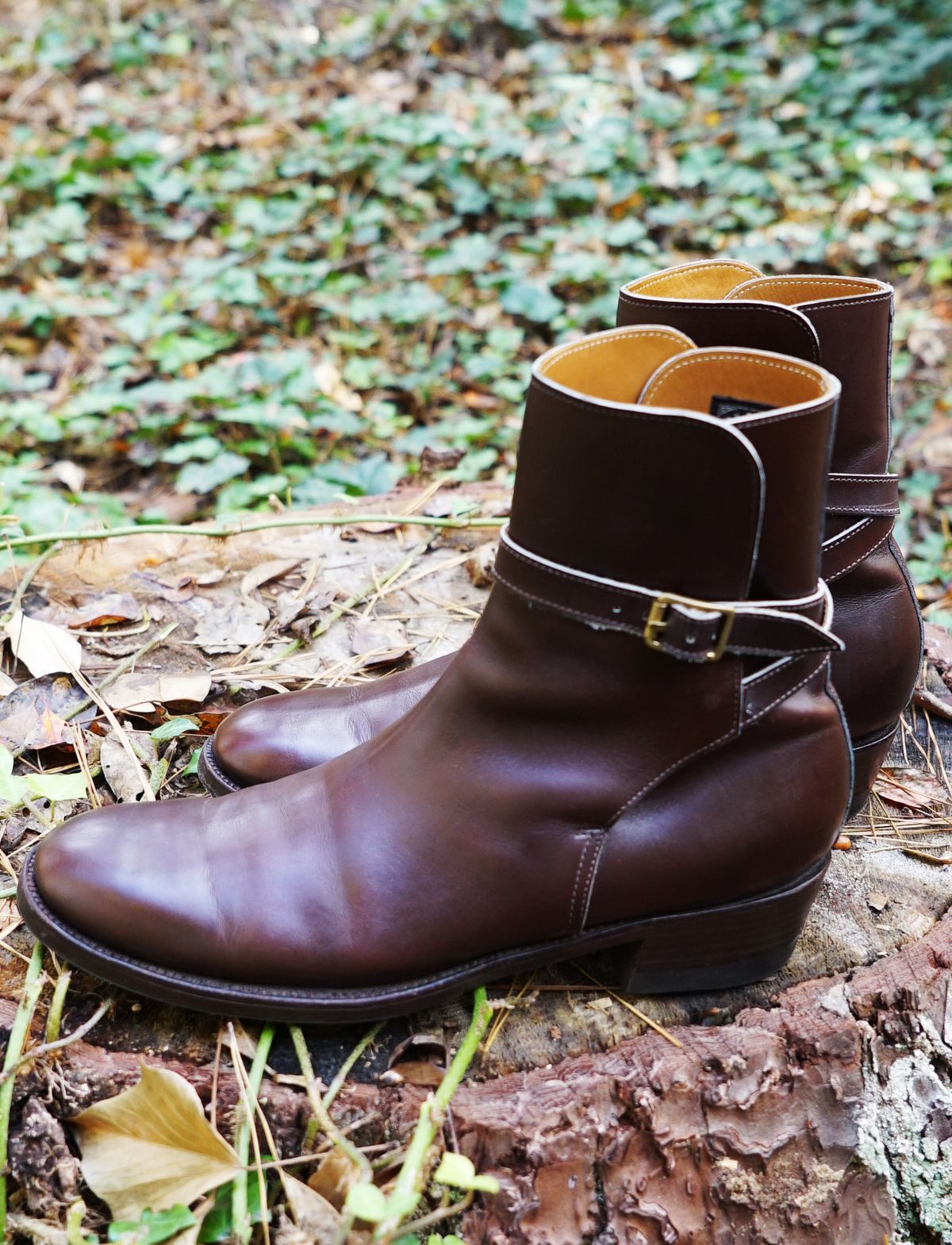Photo by lee.goodson on November 3, 2022 of the Clinch Jodhpur Boots in Brown French Calfskin.
