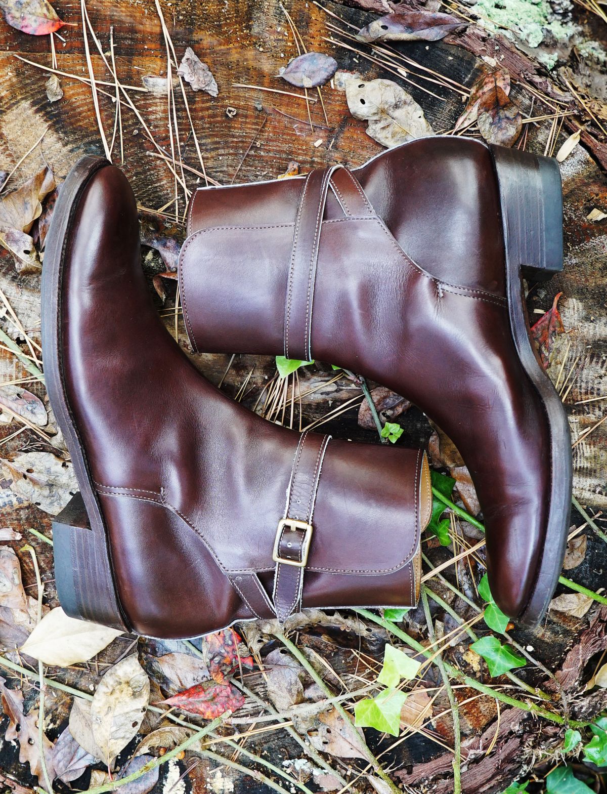 Photo by lee.goodson on November 3, 2022 of the Clinch Jodhpur Boots in Brown French Calfskin.